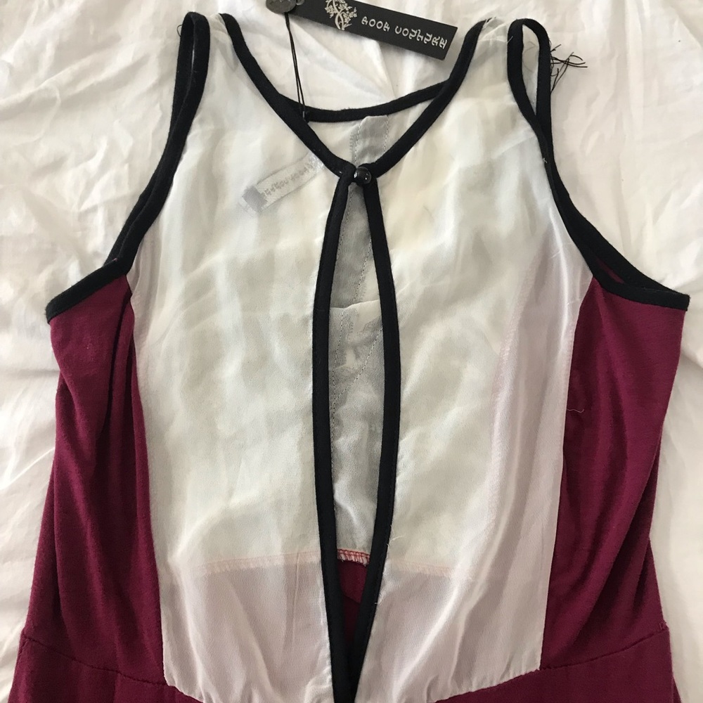 Never Used Asymmetrical Pink Eyelash Lace Dress - Picture 3 of 5